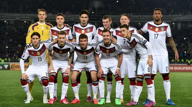 teamfoto voor Germany